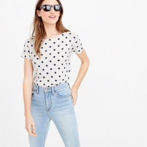 J Crew Polka Dot T Shirt